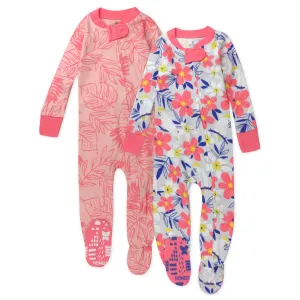 2-Pack Organic Cotton Snug-Fit Footed Pajama