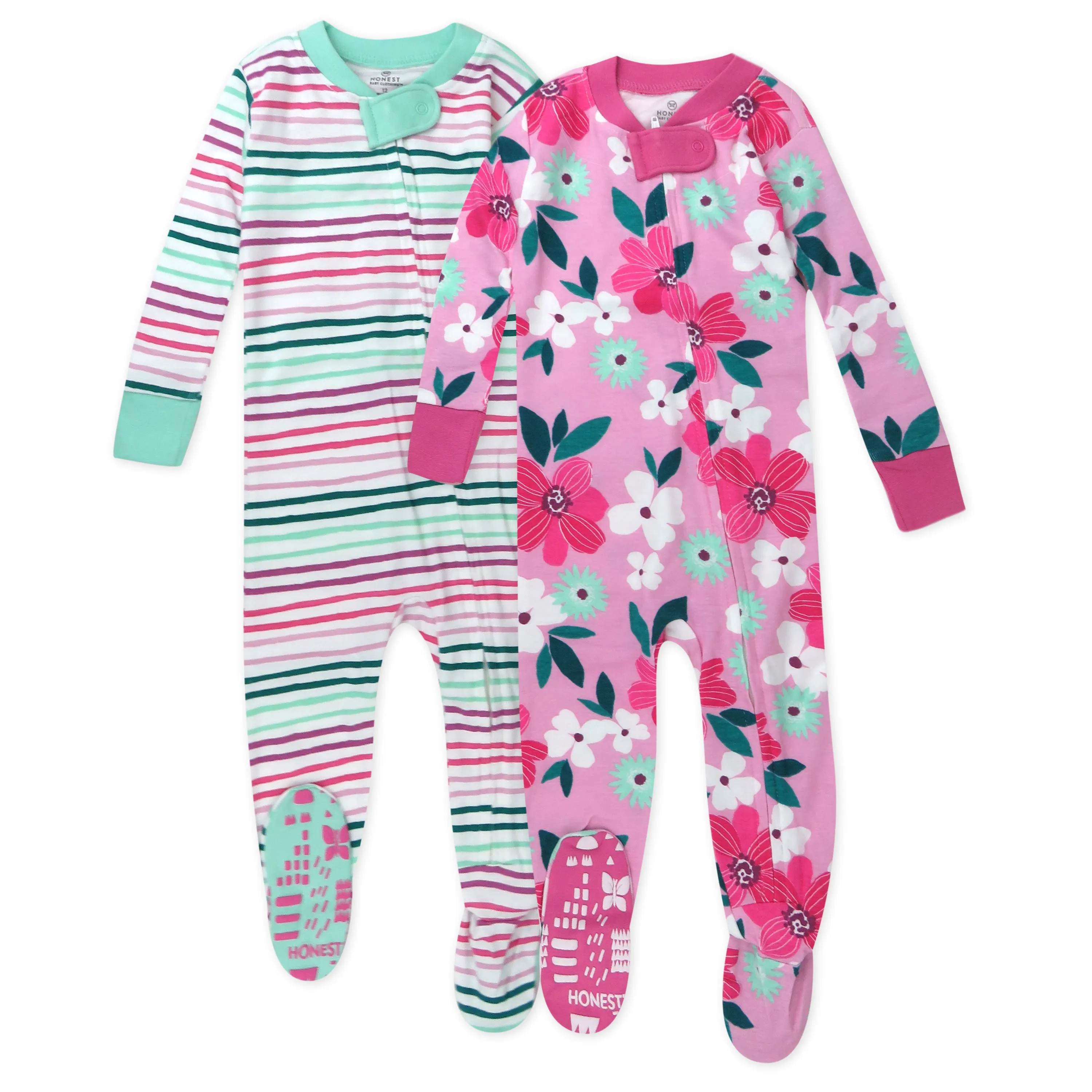 2-Pack Organic Cotton Snug-Fit Footed Pajama