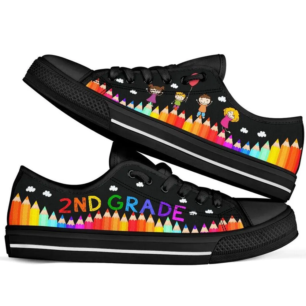 2Nd Grade Abc Low Top Shoes, Teacher Shoes, Low Top Sneakers