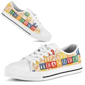 3Rd Grade Teacher Al Wooden Shoes Shoes, Teacher Shoes, Low Top Sneakers