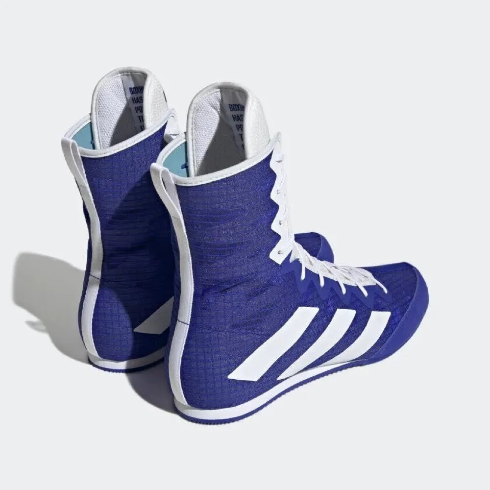 Adidas Box Hog 4 Boxing Boots - Navy Blue/White