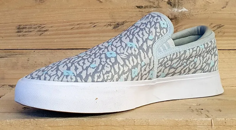 Adidas Sabalo Slip On Low Canvas Trainers EG8581 Grey/White/Blue UK7.5/US8/EU41