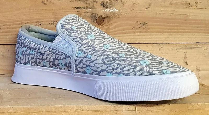 Adidas Sabalo Slip On Low Canvas Trainers EG8581 Grey/White/Blue UK7.5/US8/EU41