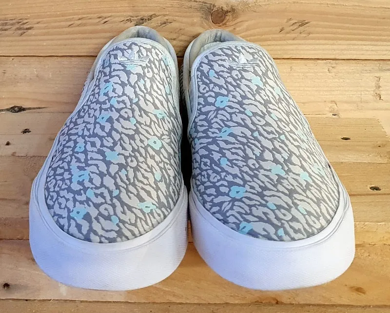 Adidas Sabalo Slip On Low Canvas Trainers EG8581 Grey/White/Blue UK7.5/US8/EU41