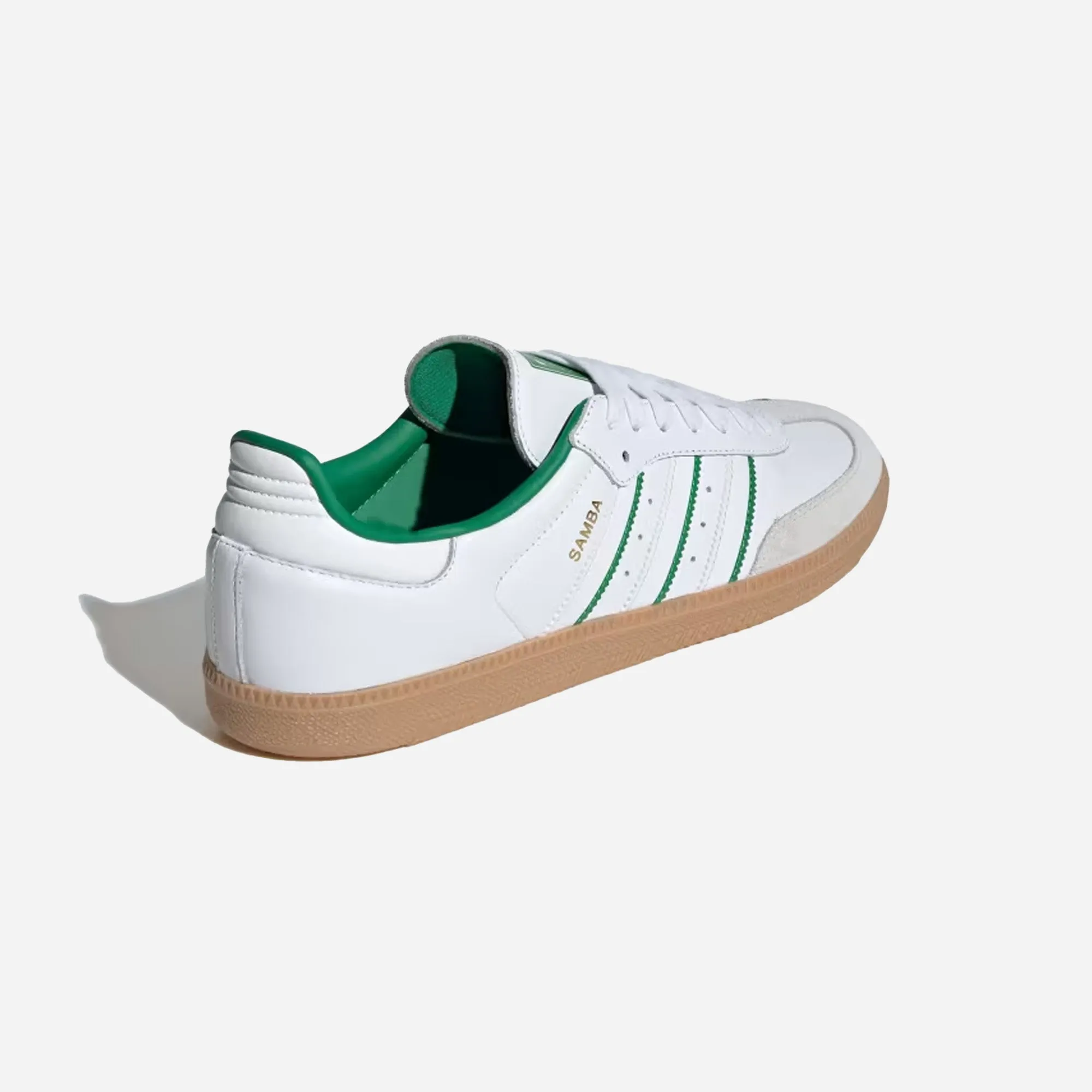 ADIDAS SAMBA OG SHOES CLOUD WHITE / CRYSTAL WHITE / GREEN