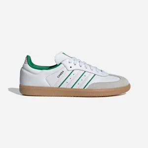 ADIDAS SAMBA OG SHOES CLOUD WHITE / CRYSTAL WHITE / GREEN