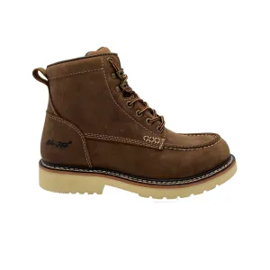 AdTec Men Brown Men's Apex 6" SR Moc-Toe