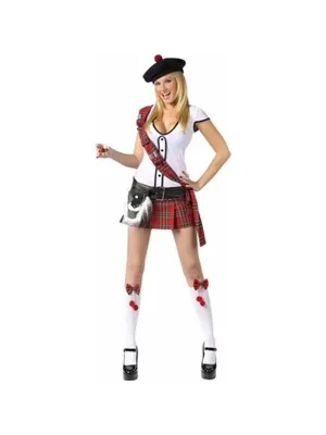 Adult Sexy Scottish Shot Girl Costume