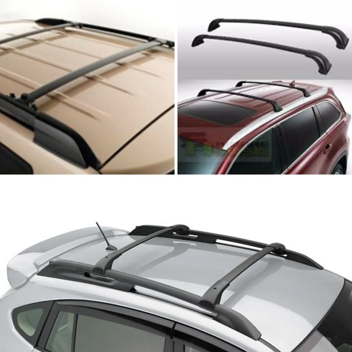 Aero Roof Rack Pad with 10' Scratch-Resistant Tie Downs(Flat Bars)