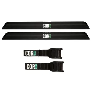 Aero Roof Rack Pad with 10' Scratch-Resistant Tie Downs(Flat Bars)