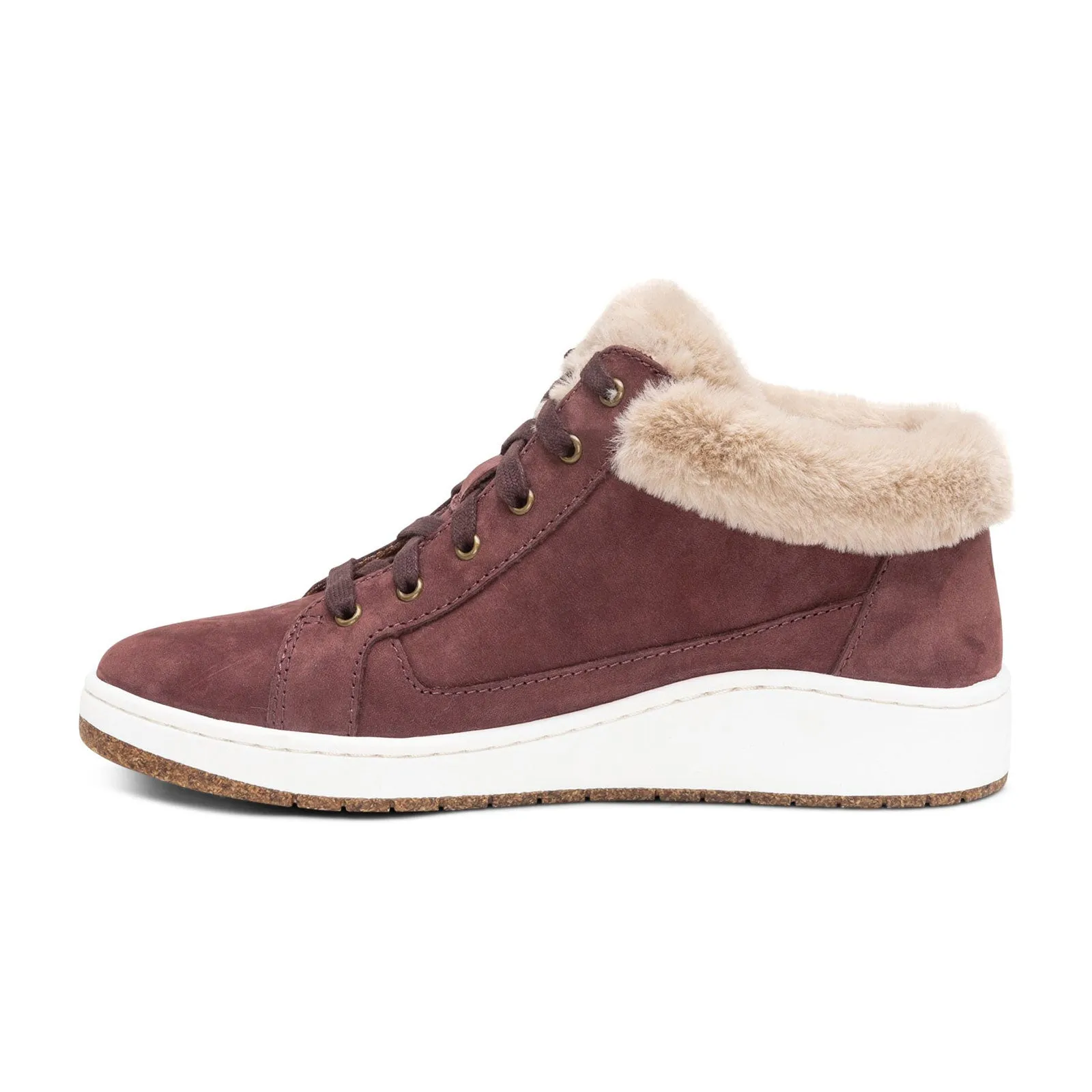 Aetrex Dylan Ankle Boot (Women) - Burgundy Leather