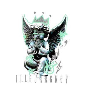 Air Jordan 3 “Green Glow” | illcurrency Black T-Shirt (Graffiti Angel)