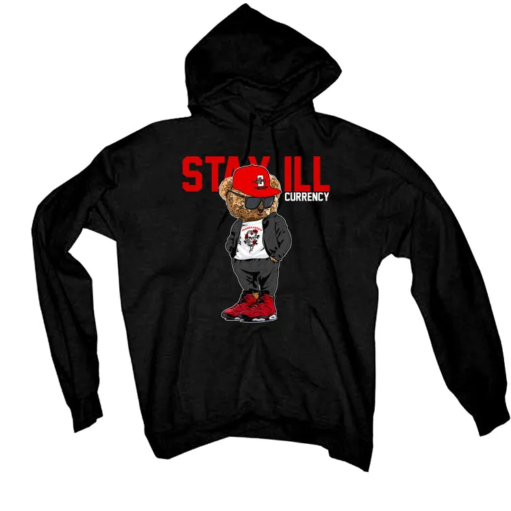 Air Jordan 6 “Toro Bravo” | illcurrency Black T-Shirt (Stay ill Bear)