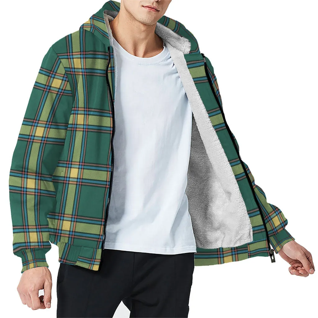 Alberta Province Canada Tartan Sherpa Hoodie