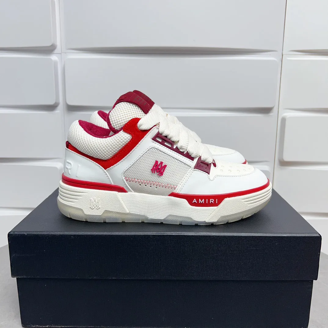 AMR MA-1  White and Red Sneakers-133