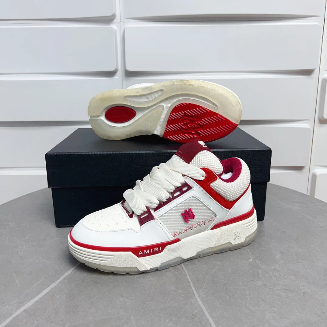 AMR MA-1  White and Red Sneakers-133