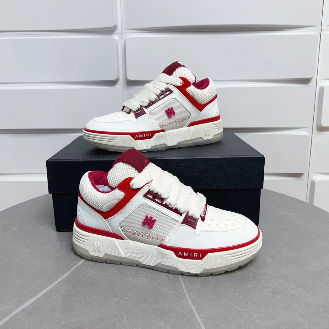 AMR MA-1  White and Red Sneakers-133