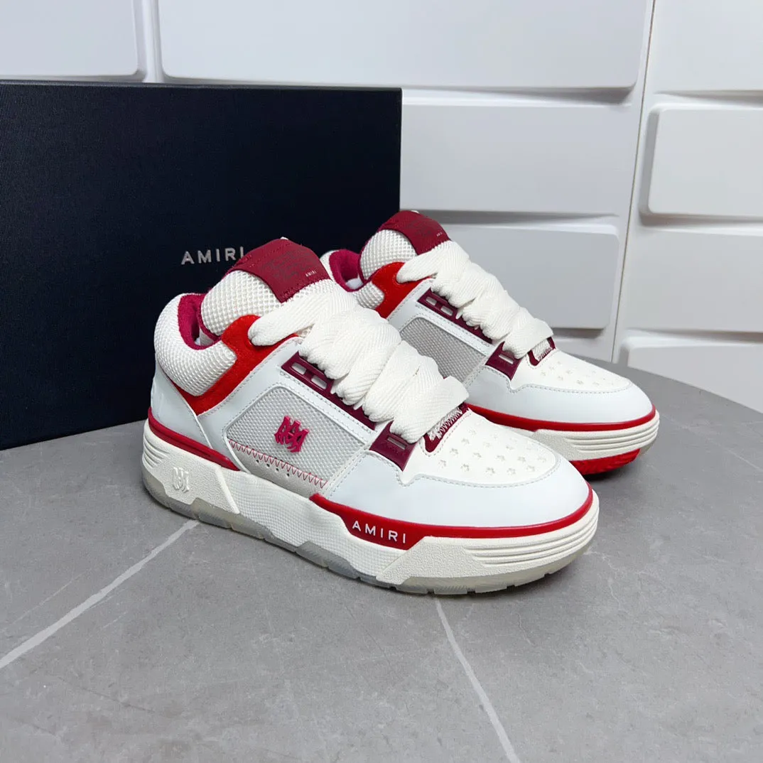 AMR MA-1  White and Red Sneakers-133