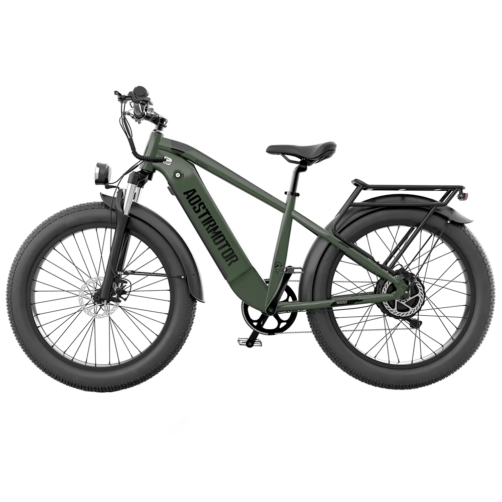 Aostirmotor 52V All-Terrain Electric Bike King | 1000W Brushless Motor | 52V 15Ah Lithium-Ion (Removable) Battery | Capacity 300lbs