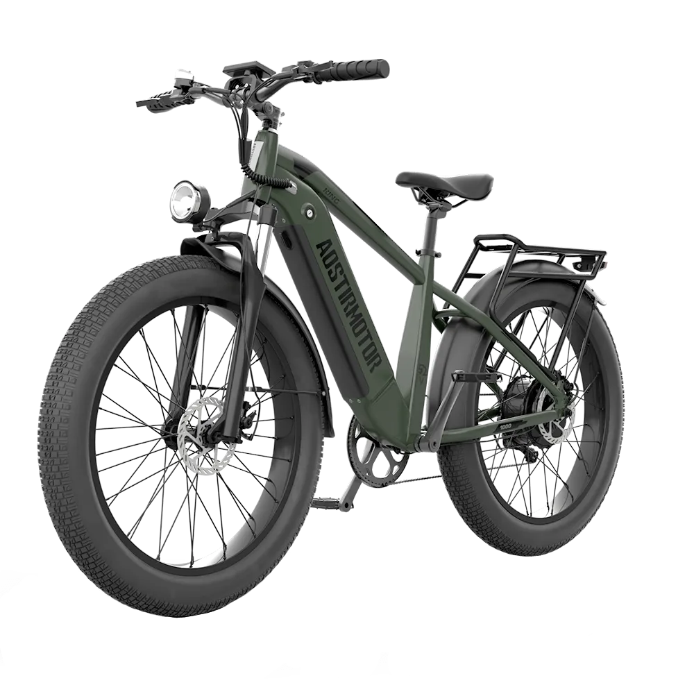 Aostirmotor 52V All-Terrain Electric Bike King | 1000W Brushless Motor | 52V 15Ah Lithium-Ion (Removable) Battery | Capacity 300lbs