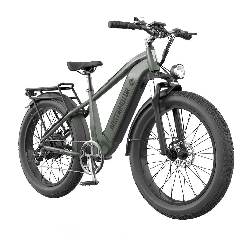 Aostirmotor 52V All-Terrain Electric Bike King | 1000W Brushless Motor | 52V 15Ah Lithium-Ion (Removable) Battery | Capacity 300lbs