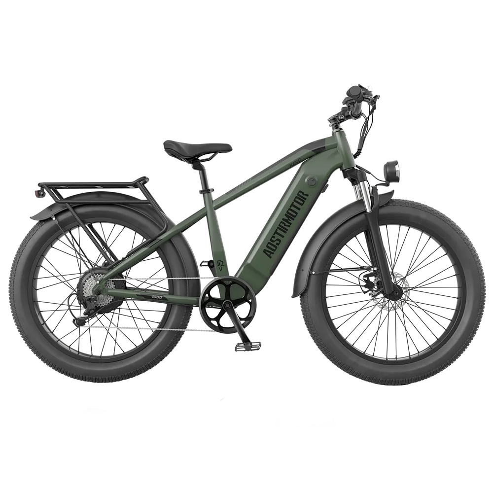 Aostirmotor 52V All-Terrain Electric Bike King | 1000W Brushless Motor | 52V 15Ah Lithium-Ion (Removable) Battery | Capacity 300lbs