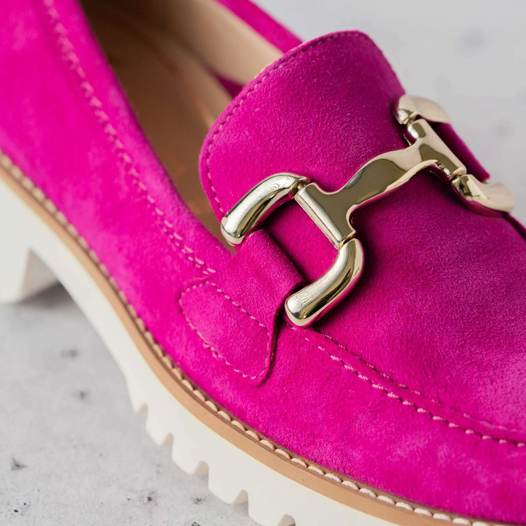 ARA - 31237 Kiana Loafer - Green & Pink Suede