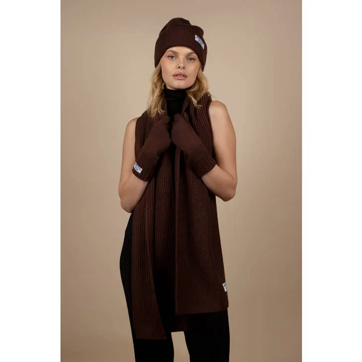 Arctic Fox & Co. The Recycled Bottle Scarf in Chocolate Truffle