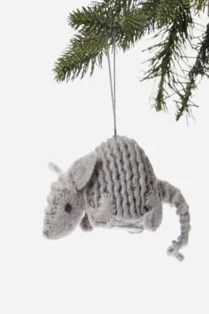 Armadillo Felt Ornament