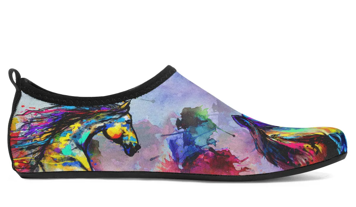 Artistic Horse Aqua Barefoot Shoes