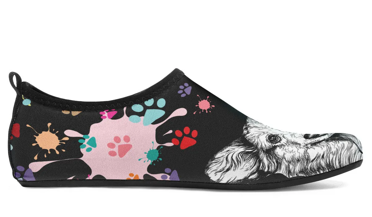 Artsy Corgi Aqua Barefoot Shoes