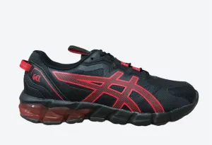 Asics scarpa sneakers da uomo Gel Quantum 90 1201A064 004 nero-rosso