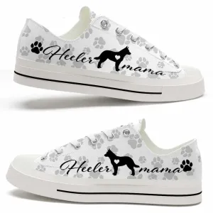 Australian Cattle Paws Pattern Low Top Shoes  - Happy International Dog Day Canvas Sneaker, Cat Canvas Shoes