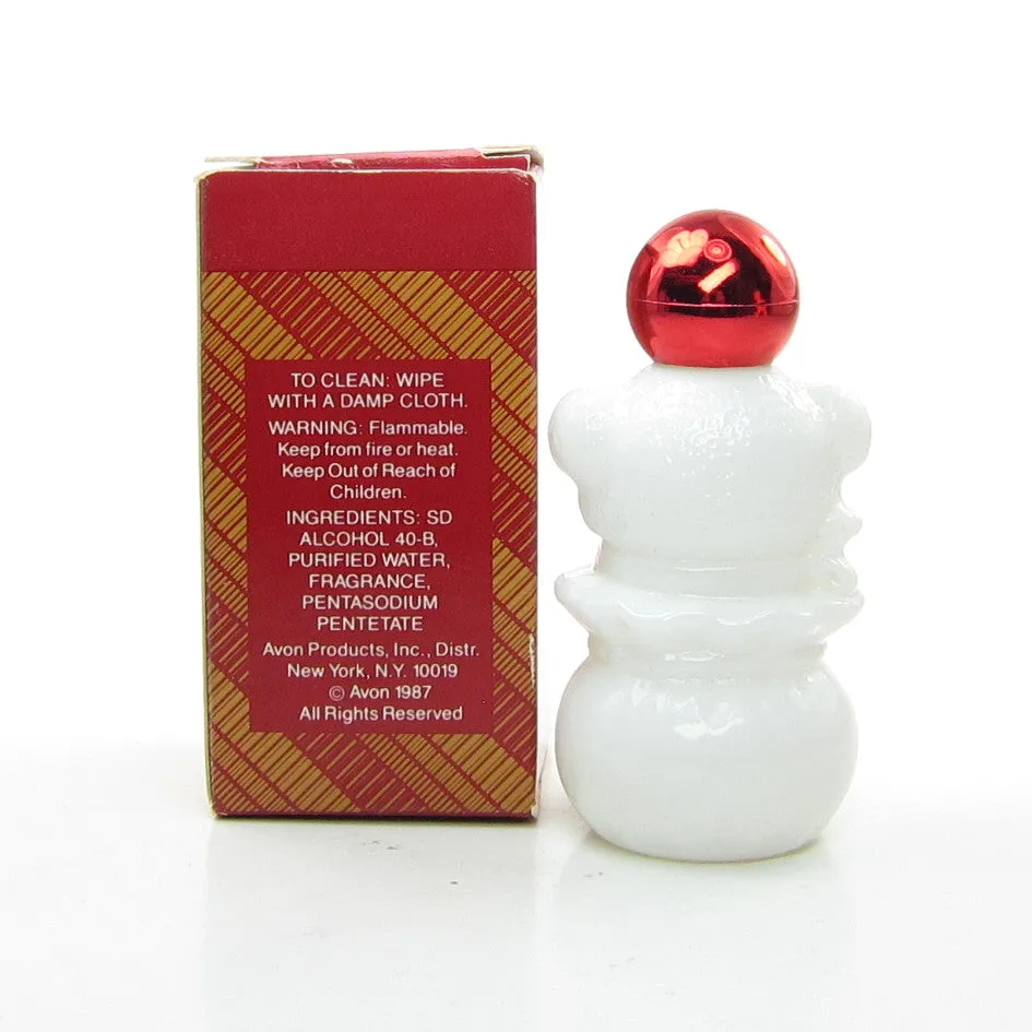 Avon Snug Cub Vintage Christmas Here's My Heart Cologne Bottle