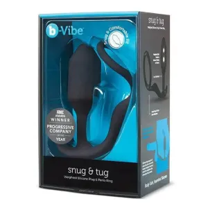 b-Vibe Snug & Tug Weighted Silicone Plug & Cock Ring