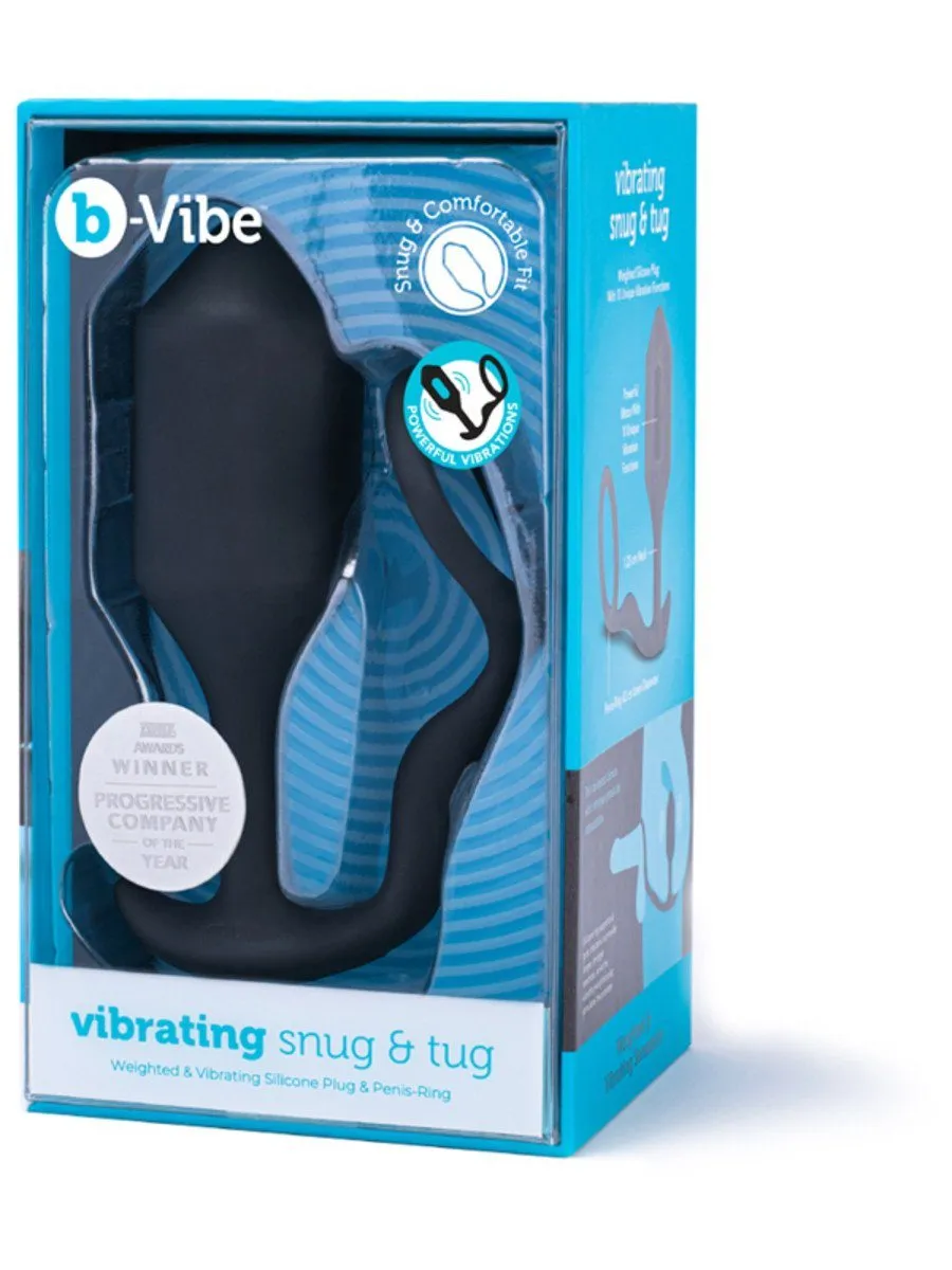 b-Vibe Snug and Tug Vibrating Cock Ring Prostate Plug