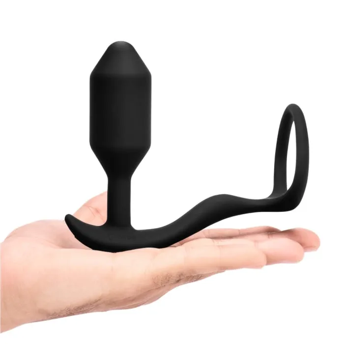 B-Vibe Vibrating Snug & Tug Cock Ring & Anal Plug