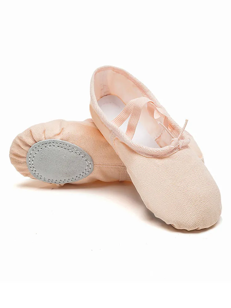 Ballet Training Shoes No Leather Head Adjustable Dance Shoes