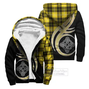 Barclay Dress Modern Tartan Sherpa Hoodie with Family Crest and Celtic Symbol Style