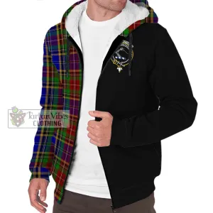 Beattie Tartan Sherpa Hoodie with Family Crest and Half Of Me Style