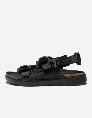 Birkenstock Shinjuku Natural Leather/Textile Black