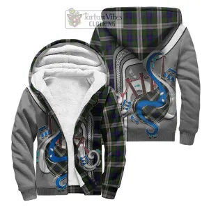 Blair Dress Tartan Sherpa Hoodie with Epic Bagpipe Style