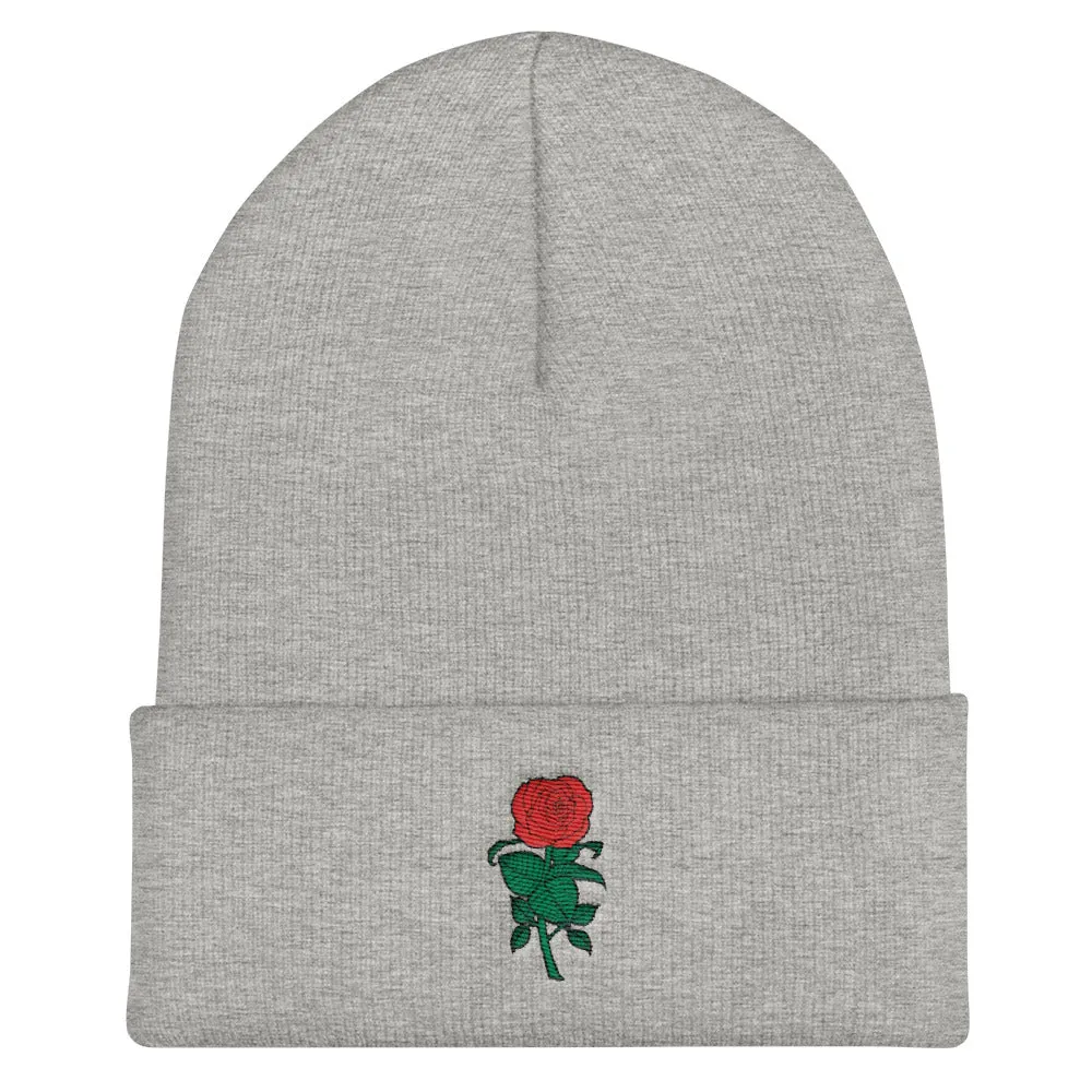 Bold Rose | cuffed beanie