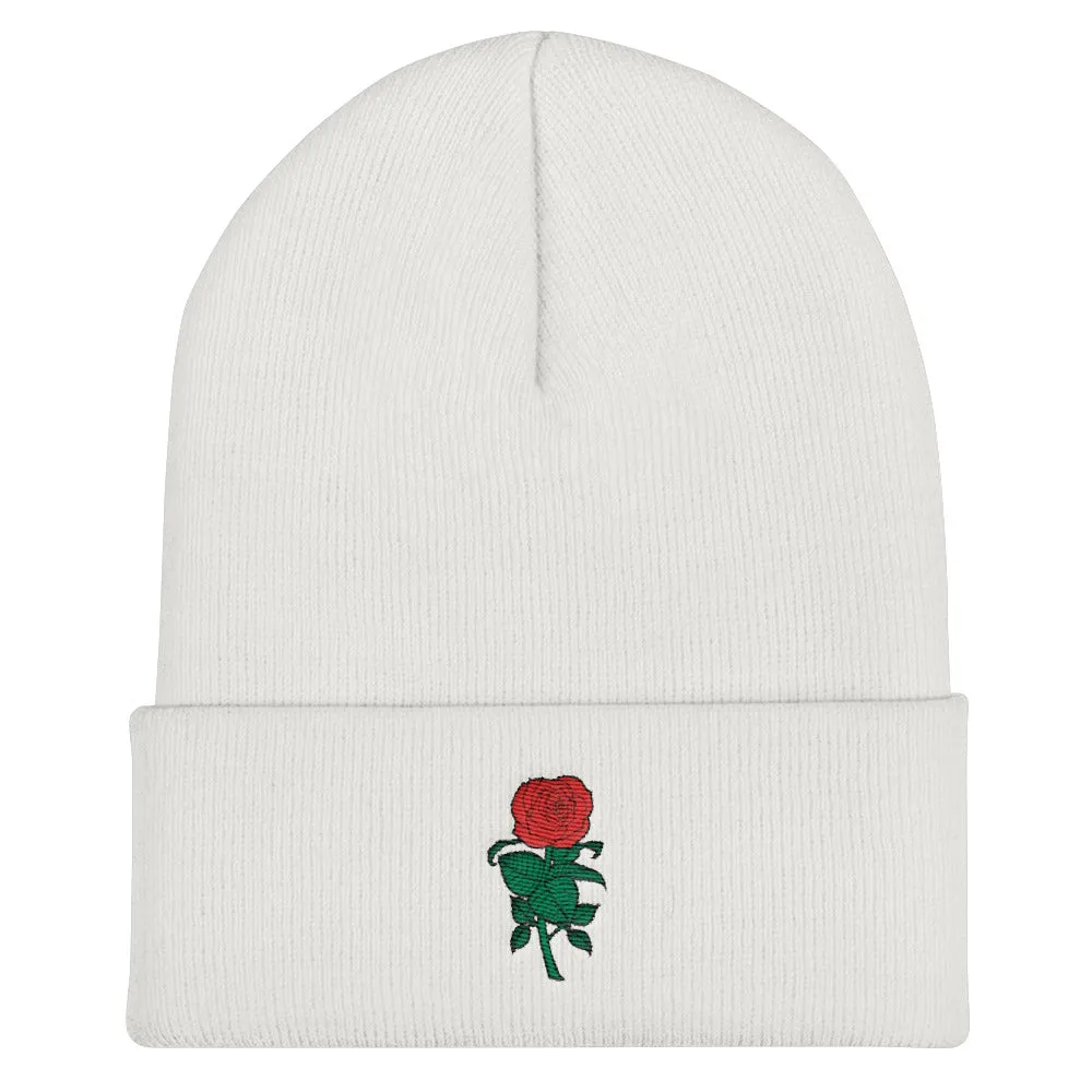 Bold Rose | cuffed beanie