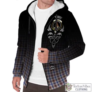 Boswell Tartan Sherpa Hoodie Featuring Alba Gu Brath Family Crest Celtic Inspired