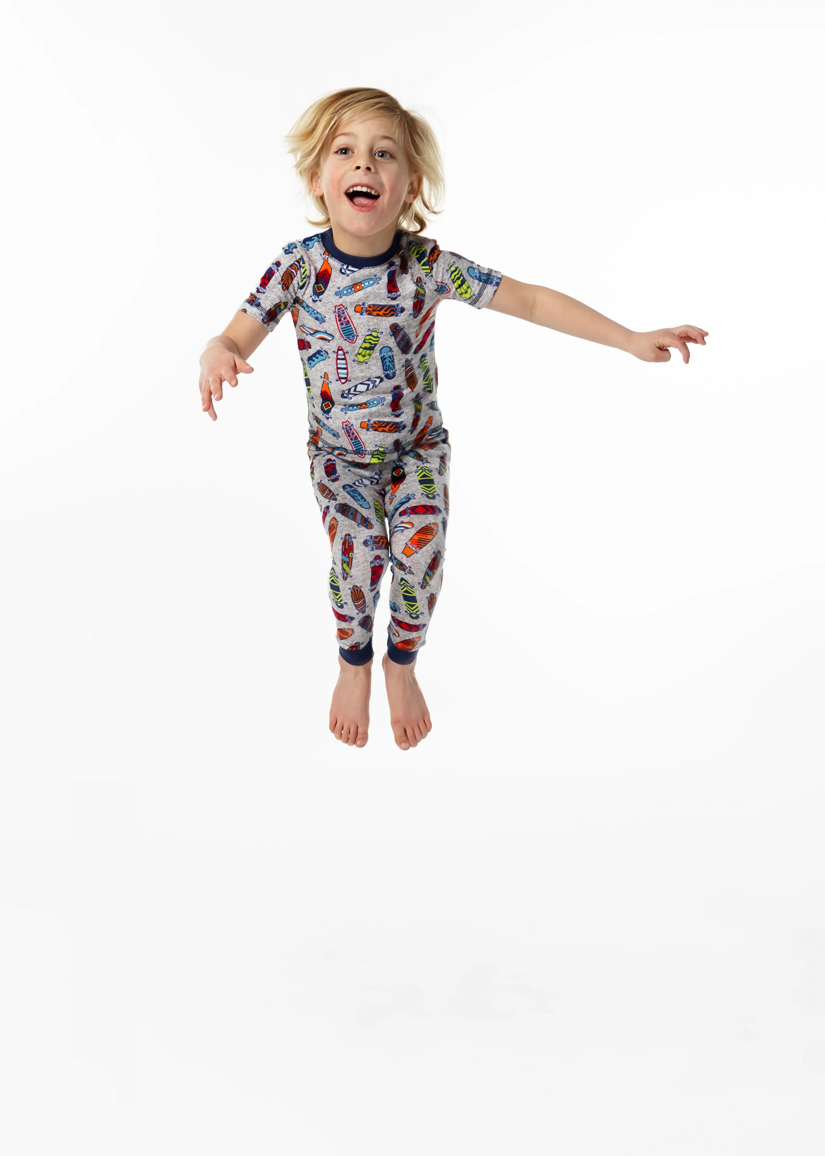 Boys Skater Super Soft Snug Fit 2-Piece Pajama Sleep Set