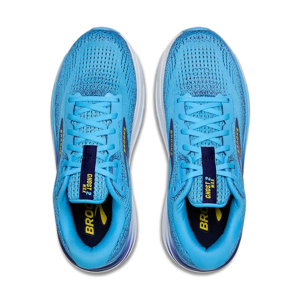 Brooks Ghost Max 2 (Mens) - Bonnie Blue/Blue Ribbon/Yellow