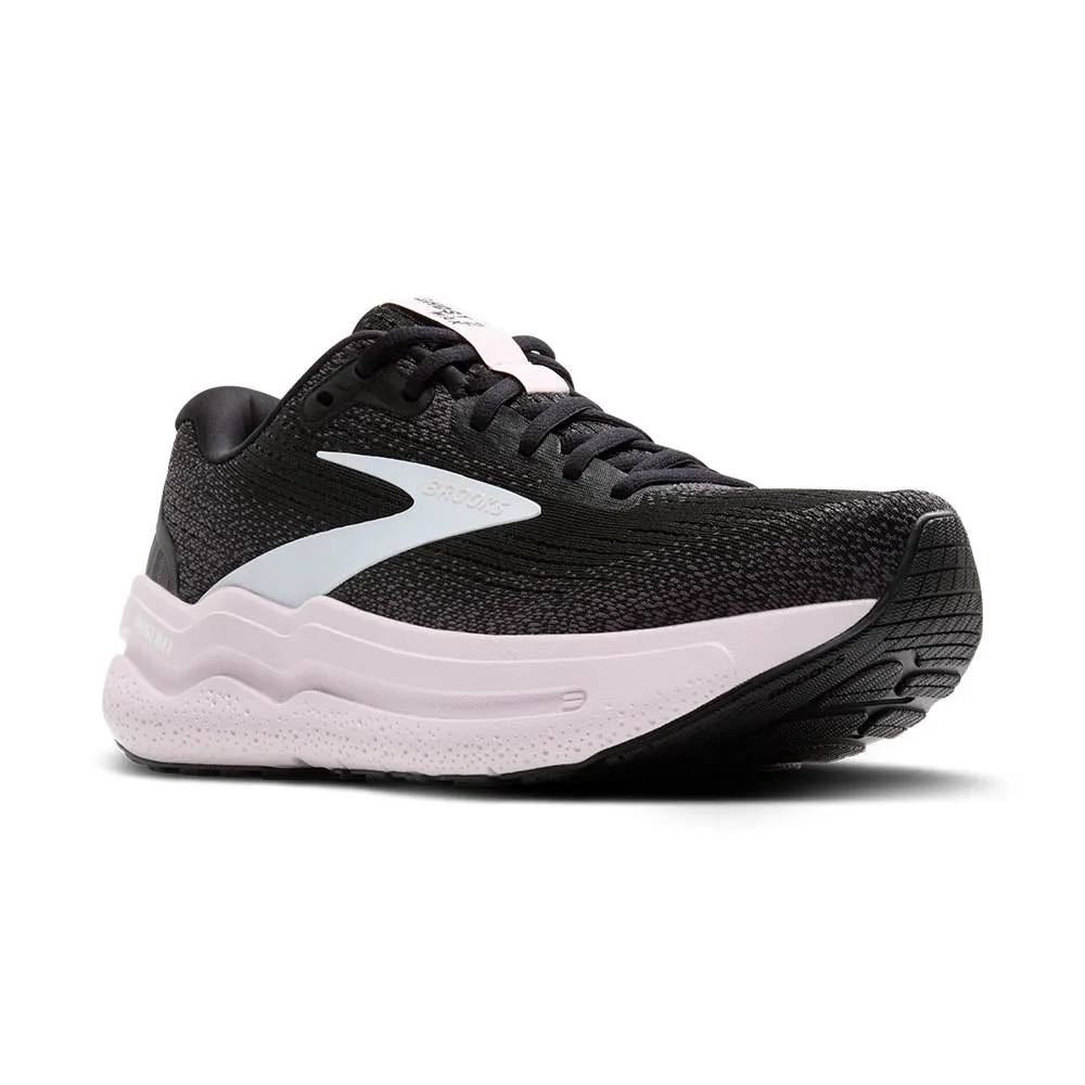 Brooks Ghost Max 2 (Womens) - Black/White/Orchid Ice