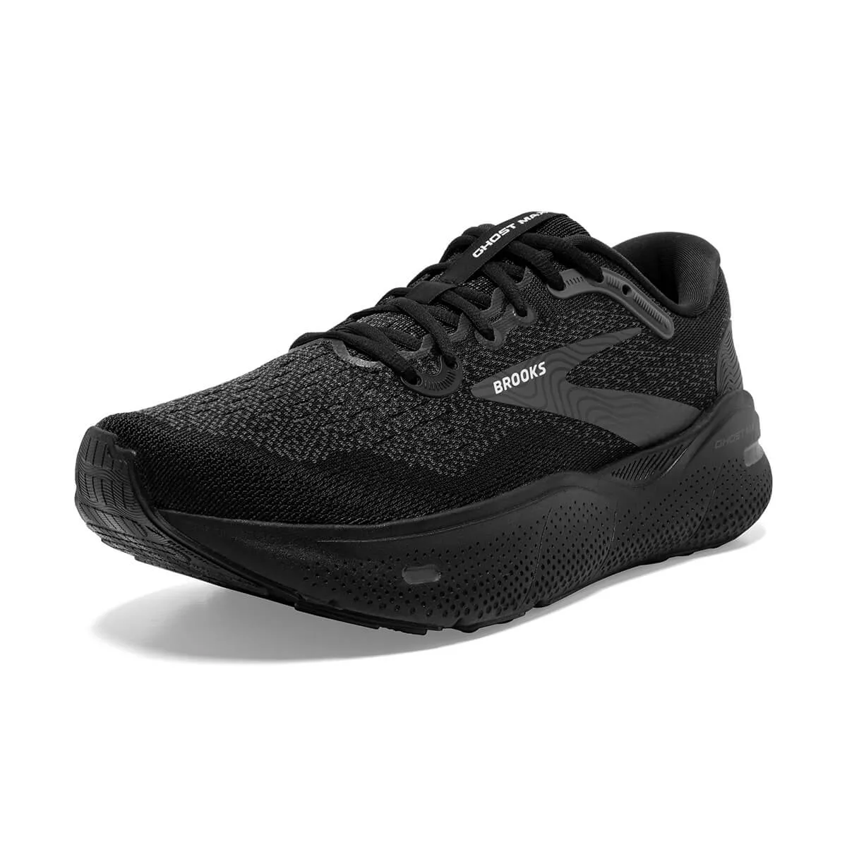 Brooks Ghost Max Mens | Black/black/ebony