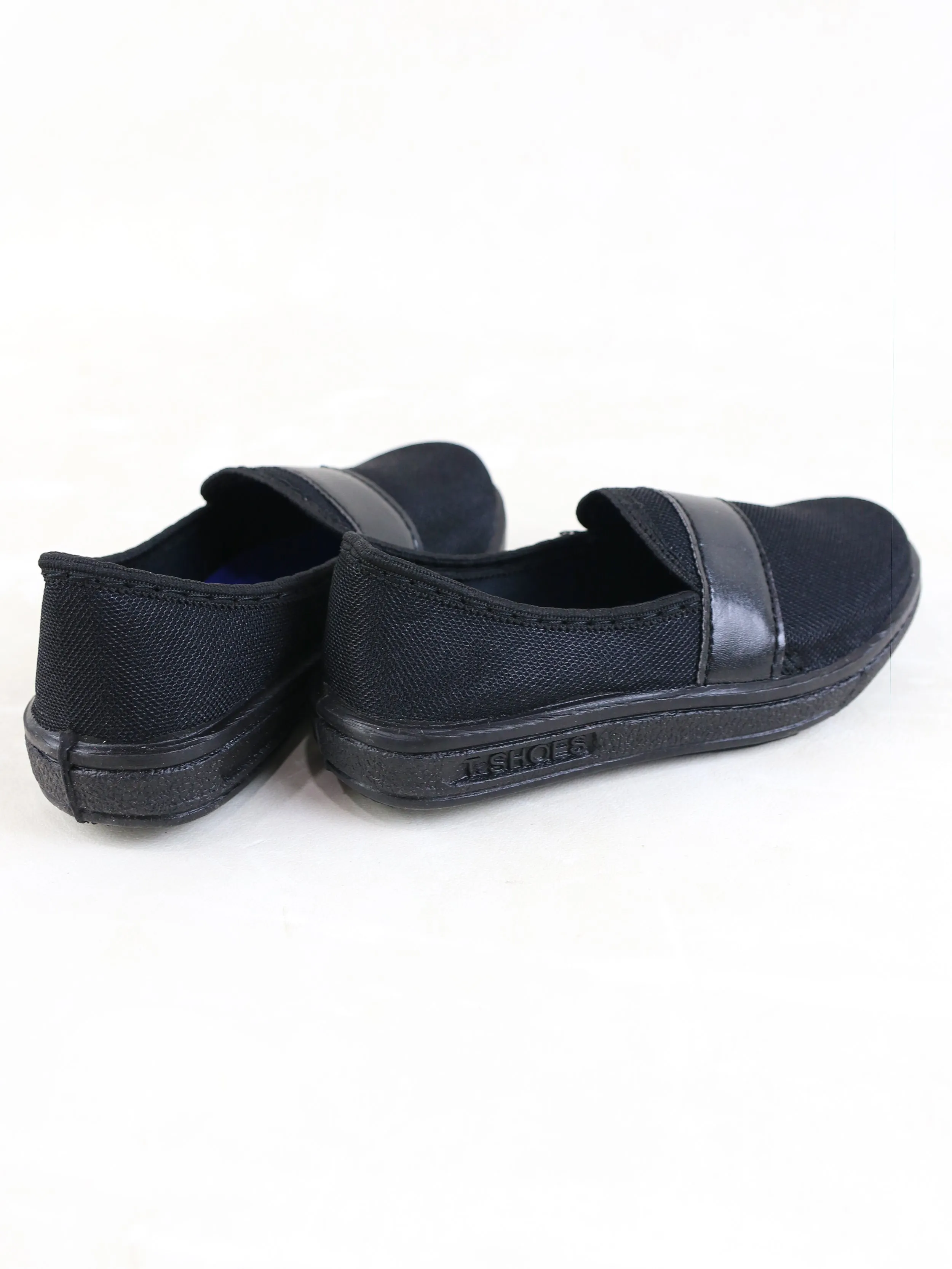 BS55 Boys Slip-On Shoes 5Yrs - 17Yrs Black